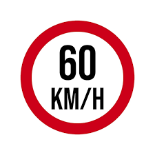 Speed Limit (60 km/h) - Regulatory Signs Traffic Sign in Pakistan